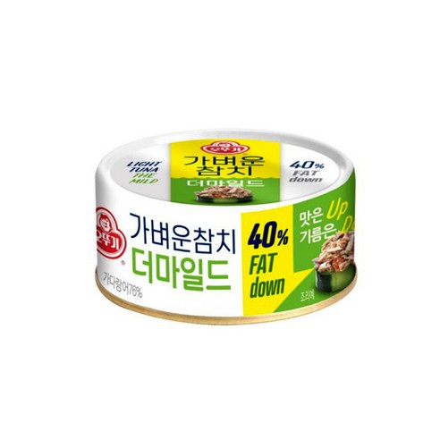 오뚜기 가벼운참치 더마일드, 135g, 4개