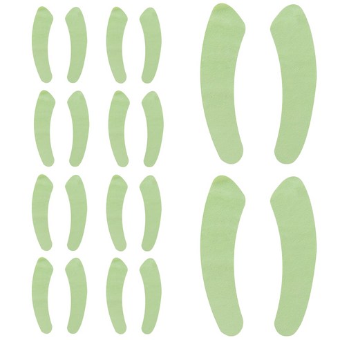 cottonpeko 붙이는 변기두껑 커버 극세사 변기시트 10P, 10개, 그린