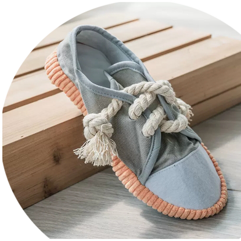 모아노니 강아지 장난감 신발모양 노즈워크놀이, 1개, 그레이