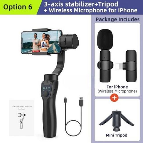 Zhiyun Smooth 5S AI Pro지윤휴대폰 짐벌 안정기, 1개 f8짐벌 12 짐벌 카메라짐벌 짐벌셀카봉 스마트폰 스태빌라이저 14 프로 맥스 유튜브 틱톡 브이로그 비디오 레코드 3 축 휴대폰, 4) F8 3 Axis gimbal3, 2) F8 3 Axis gimbal2