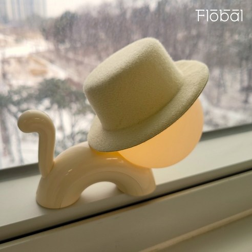 고양이 모티프 무드등 Fedora cat mood light로 홈 인테리어를 완성하세요