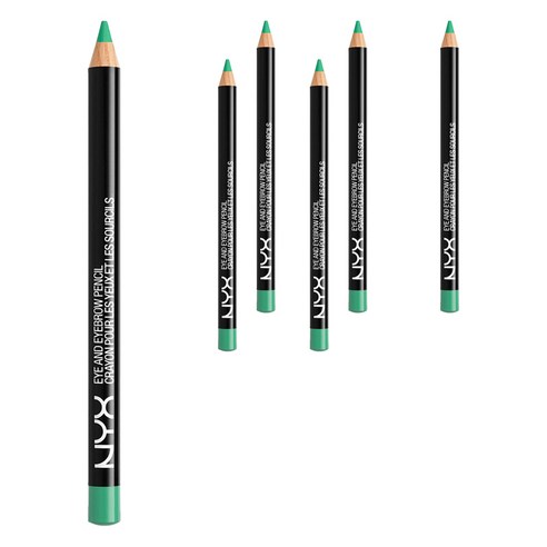 엔와이엑스 NYX 아이 앤 아이브로우 펜슬, Teal, 6개