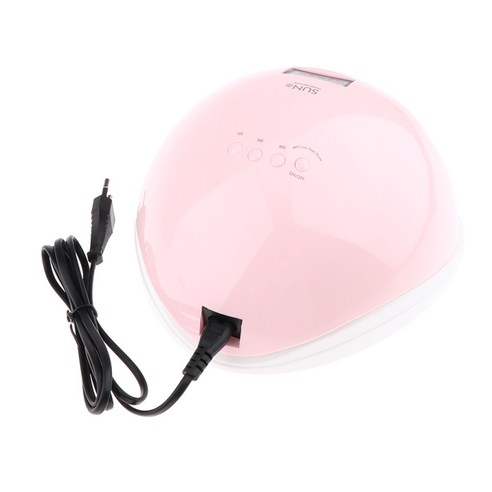 48W 자동 센서 UV 라이트 네일 드라이어 3 타이머 설정 젤 네일 경화 램프, 21x18cm, 핑크, 플라스틱