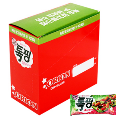 톡이네 톡핑 말차 블라썸 아몬드 딸기 토핑 봄 한정판 과자