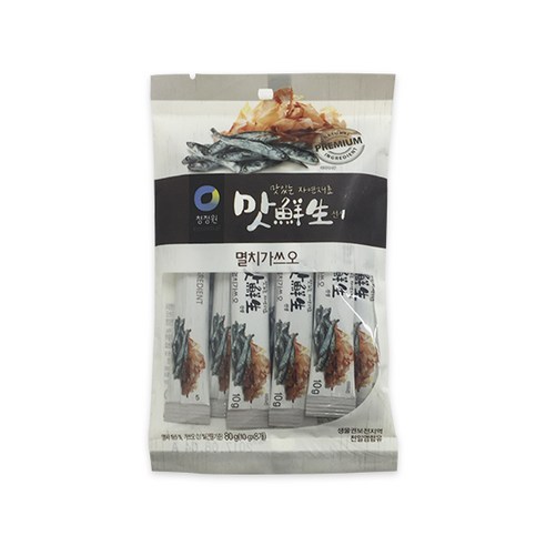 자연조미료 (청정원) 맛선생 멸치 가쓰오 스틱, 2개, 80g