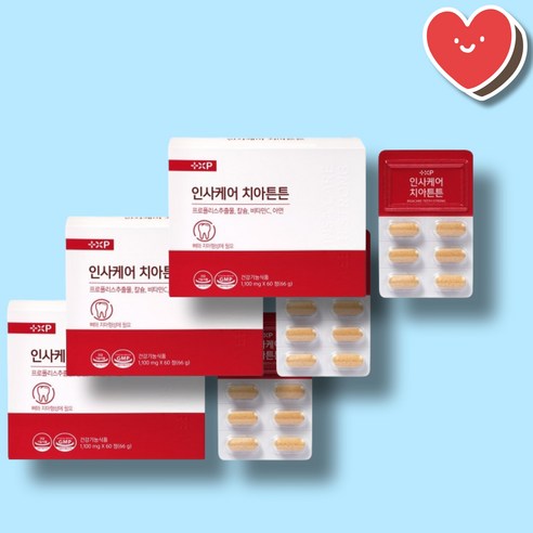 잇몸 피날때 치통 케어 이가탄탄 한 치아 칼슘 영양제 세달분, 1개, 180정