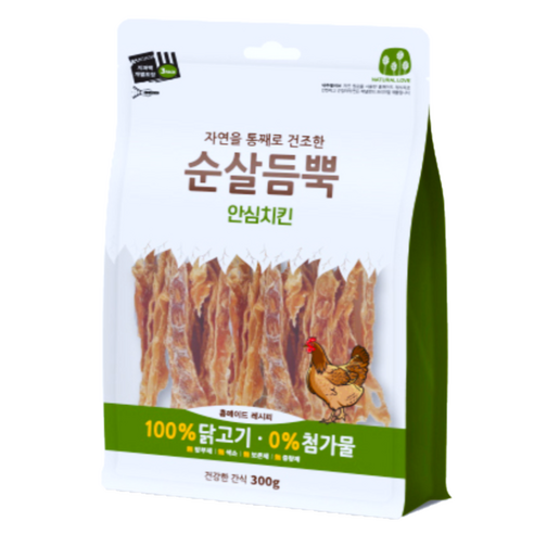 순살듬뿍 안심치킨, 300g, 2개