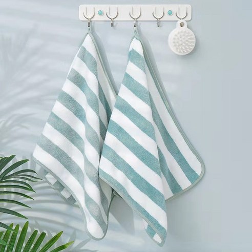 ZZJJC 코랄 타월 극세사 타월 드라이물수건, 75*35cm 【카드지], 와이드그린