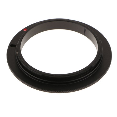 YSSHOP 캐논 EOS EF DSLR 카메라 용 58mm 매크로 리버스 렌즈 마운트 어댑터 링, 설명, 블랙, 설명