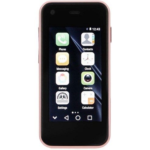   Pomya 잠금 해제된 스마트폰 미니 휴대전화 2.5인치 HD 터치스크린 경량 학생용 1GB RAM 8GB ROM 스마트폰(핑크), Pink, Pink