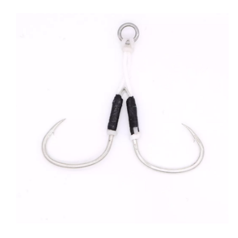 5 Bags/lot Slow Jig 1/0 2/0 3/0 4/0 5/0 Hook Assist High Carbon Steel Hook Metal Jig Braided PE line, 5봉