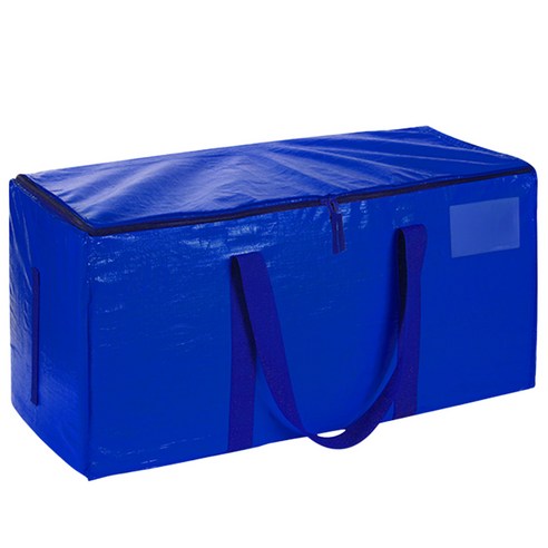 쿠넬 지퍼 타포린백 특대형 방수포 가방, 1개, 블루