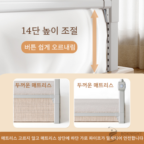 안전하고 편안한 숙면을 위한 선택, 복나이트 침대가드!