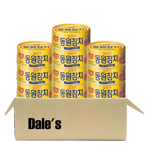 데일즈기획 동원 참치 라이트 스탠다드, 150g, 10개