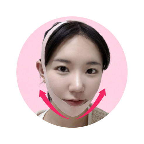 썸윈 사각턱 브이라인 리프팅 턱선 땡김이 땡기미 밴드, 블랙, 1개, FREE