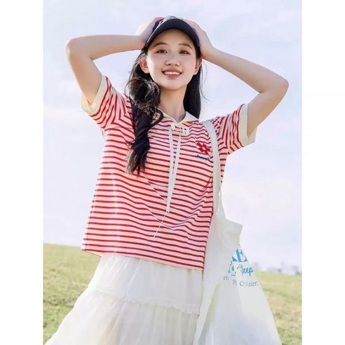 염정아티셔츠 언니네산지직송염정아옷 카라스트라이프
