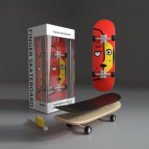 DIY 핑거 스케이트보드 / 미니 손가락 베어링 보드 Fingerboard skateboard, 99mm x 29mm (드라이브 포함), B, 1개
