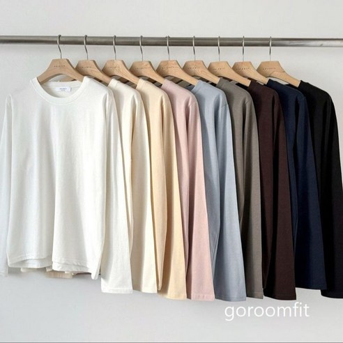 [백화점 납품상품] 에이블앤코 면모달 스판 긴팔 티셔츠
