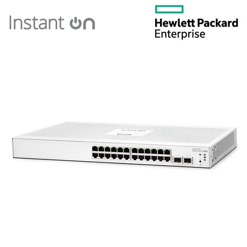 HPE Networking Instant On 1830 24G 2SFP [스마트스위치/1Gbps 24Port + 1G 2Port SFP/APP] 모델명 JL812A