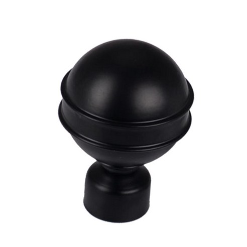 싱글원 28mm 커튼폴 믹스매치 파이널 윈도우 트리트먼트 용품, 블랙 G, 합금