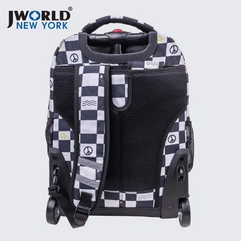 아이의 스타일과 편안함을 책임지는 제이월드 18인치 롤링백팩 아이콘체커스