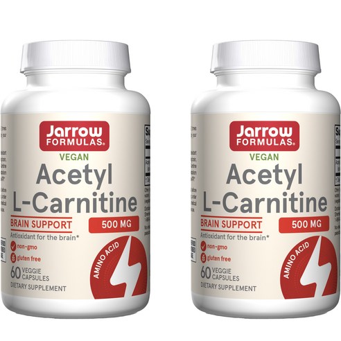 재로우 아세틸 L-카르니틴 500mg 글루텐 프리 베지 캡, 60개입, 2개, 60정