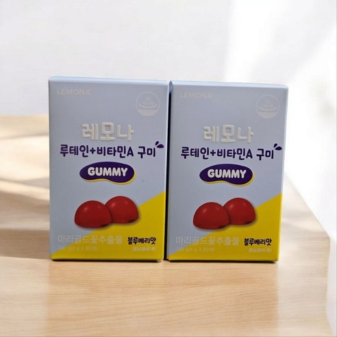 레모나 루테인 + 비타민A 구미, 60정, 2개