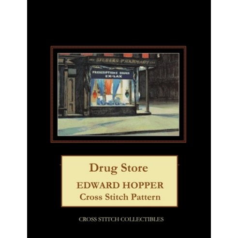Drug Store: Edward Hopper Cross Stitch Pattern Paperback, Independently Published, English, 9798706459475