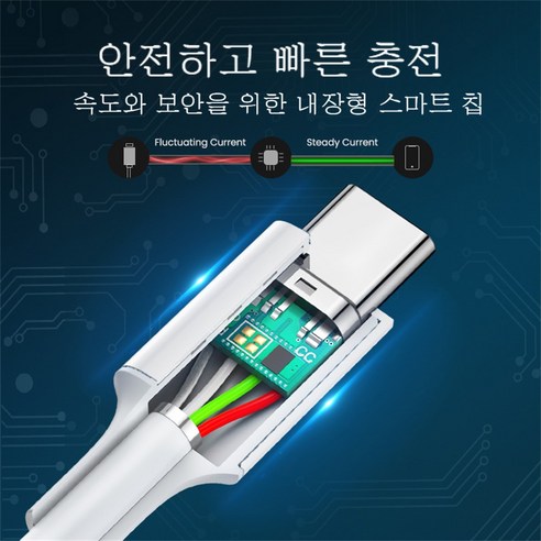 60W PD C-C 급속 충전 케이블