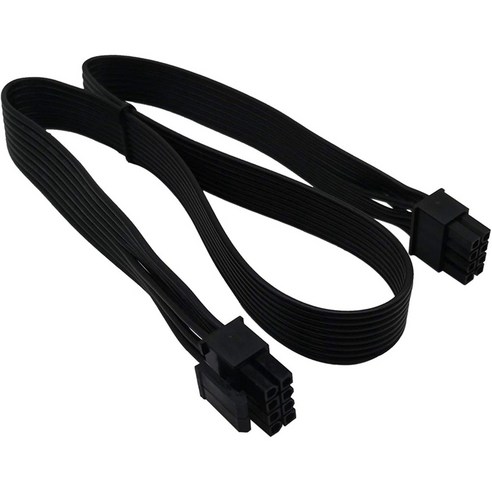 CPU 8 핀 CPU 8 핀 (4 + 4) 남성 EPS-12V 마더 보드 전원 어댑터 케이블 CORSAIR 모듈러 전원 공급 장치 (60cm), 검정, 하나