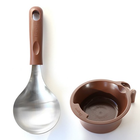 디온 보겐 국산 스텐304 미니국자 서빙스푼, 1개, 초코