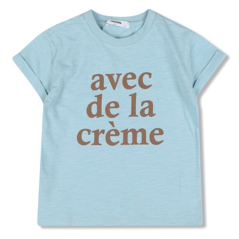 레노마키즈 여아 민트소매롤업티셔츠_R1925T583