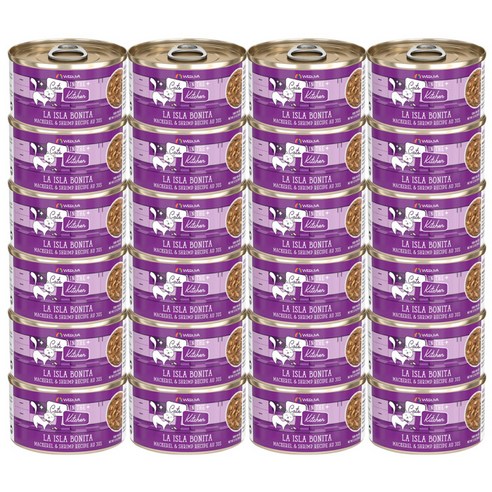 웨루바 캣츠인더키친 라 이슬라 보니타 주식캔, 해산물, 90g, 24개
