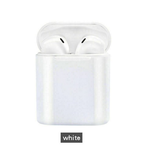 Dkaony TWS 무선 헤드폰 블루투스 5.0 터치 이어폰 충전 케이스, 하얀