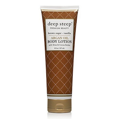 Deep Steep 아르간 오일 바디 로션, 236ml, 1개, Brown Sugar Vanilla