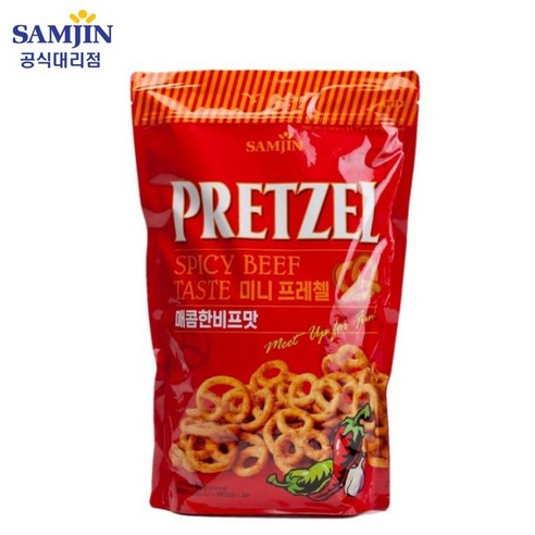 삼진 미니프레첼 매콤한비프맛 800g