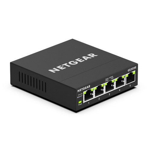 NETGEAR 넷기어 GS305E 기가 5포트 관리형 스위칭허브