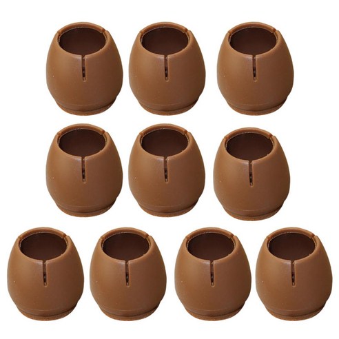 10Pcs 가구 다리 커버 의자 다리 팁 패드 바닥 보호대 펠트 패드, 둥근 바닥 둥근 입 25-29mm, 설명