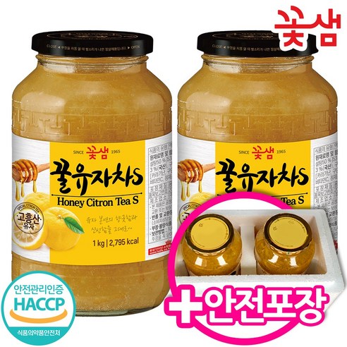 꽃샘 꿀이 든 유자차 S 2kg, 1개입, 1개 
커피/원두/차