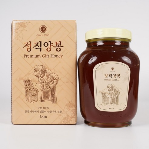 정직양봉 시그니처 최고급 선물용 밤꿀 사양벌꿀 2.4kg, 2.4kg, 1개 - 꿀 | 쿠팡