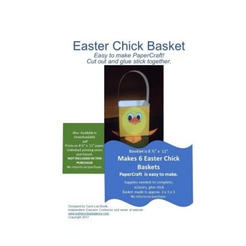 (영문도서) Easter Chick Basket PaperCraft: Easter Chick Basket PaperCraft Paperback, Createspace Independent Pub..., English, 9781544749327