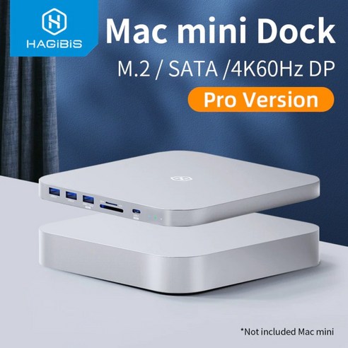 m1맥미니 Hagibis-USB C 허브 맥 미니 M1 (HDD 인클로저 포함)2.5 SATA NVME M.2 SSD HDD 케이스-USB C 3.1 Gen 2 DP SD/TF 도킹 스테이션, MC25 프로 DP Best Top5