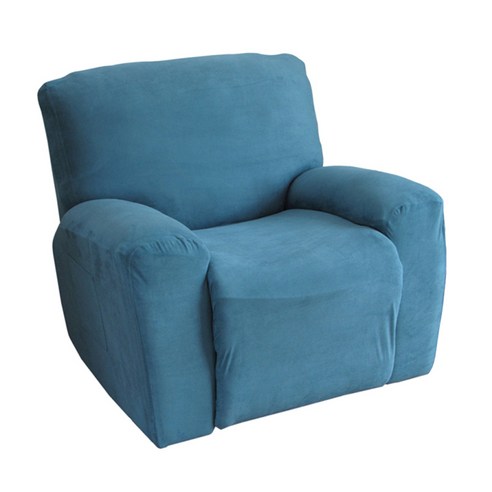 폴리에스테/스웨이드 표준 안락 의자 의자 Slipcover는 대부분의 안락 의자 소파에 맞습니다, 레이크 블루 (스웨이드), 설명