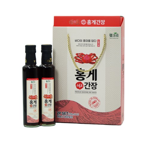 웰크리 홍게간장 250ml x 2병, 상세페이지 참조, 2개