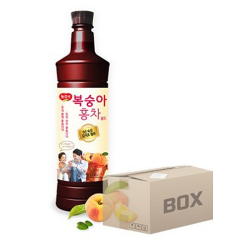 광야식품 복숭아홍차 베이스 아이스티 970ml, 3개