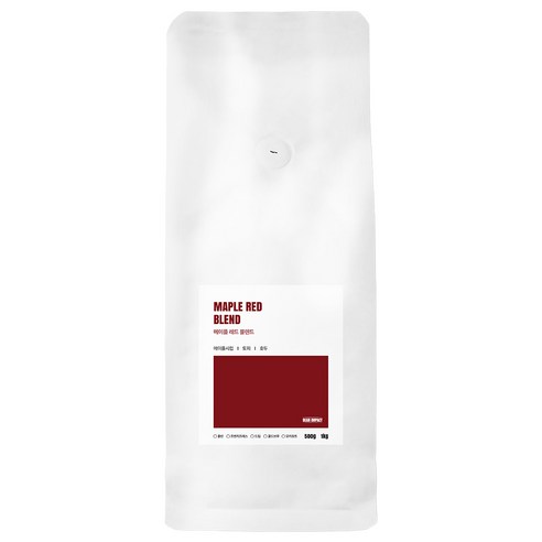 빈임팩트 메이플 레드 블렌딩 원두 당일로스팅, 1kg, 1개, 프렌치프레스