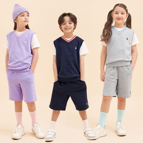 [정품인증] 332811 [BEANPOLE KIDS] 23SS 3SET 조끼형 스웨트 셔츠 (3종 택1)