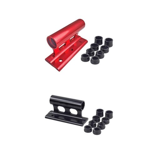 2개 조각 합금 Bikekka 루프 마운트 트랙 스토리지 트랙 베드 블록 캐리어, 블랙 + 레드, 알루미늄 합금