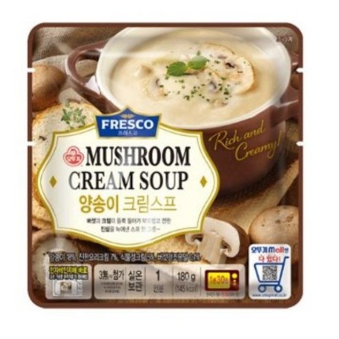 오뚜기 양송이 크림 스프 상온, 180g, 5개