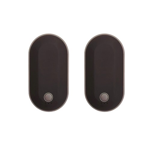 손에쏙 충전식 손난로 보조배터리 초코넛 손난로 쾌속 양면발열 5200mAh, 딥 초코 2개